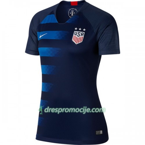 SAD Dres Ženska Gostujući 2018 Kratkih Rukava SAD Dres Ženska Gostujući 2018 Kratkih Rukava